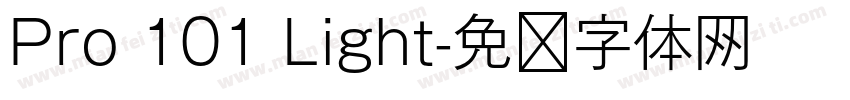 Pro 101 Light字体转换